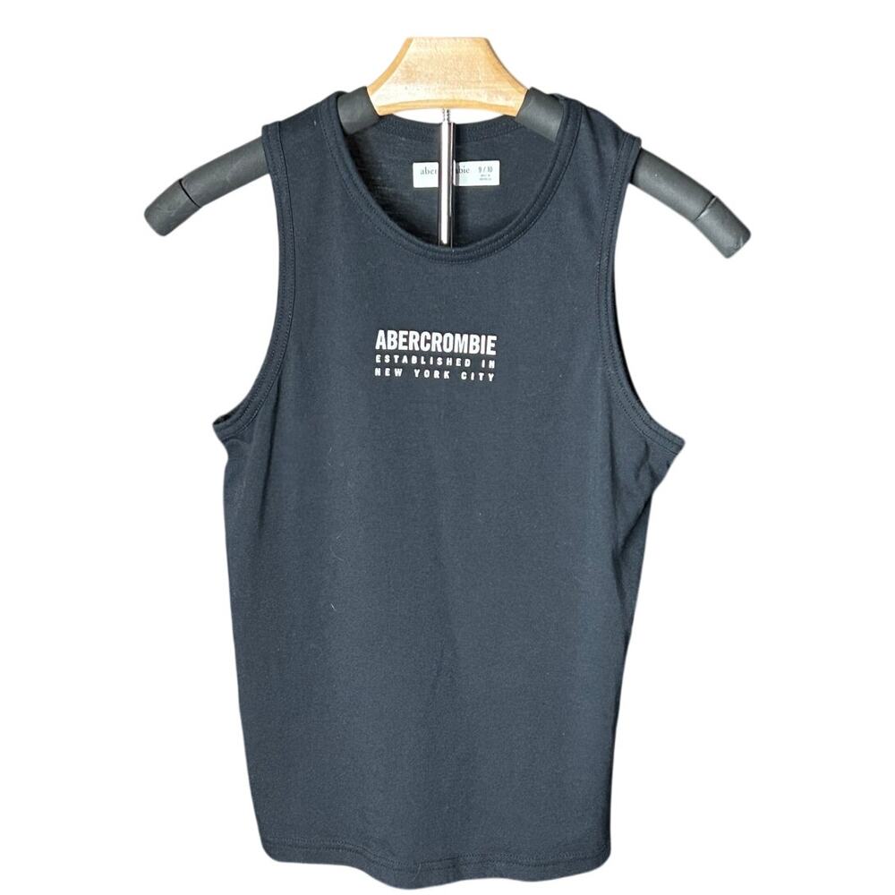 NWOT Abercrombie kids black tank top size 9/10
